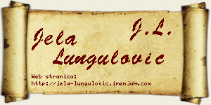 Jela Lungulović vizit kartica